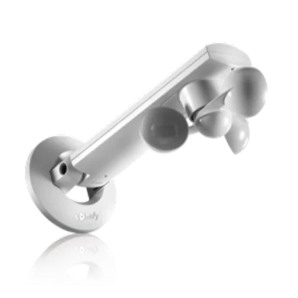 Ein Windsensor von somfy schützt Markisen und ähnlichen außen angebrachten Sonnenschutz vor Schäden durch zu starken Wind.