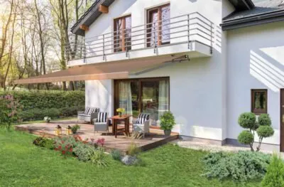 Markise als Sonnenschutz Markisen, die per Steuerung bedient werden können