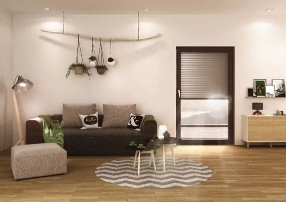 Effiziente Rollläden von Warema für optimalen Sonnenschutz Balkontüre mit einem Rollladen ausgestattet